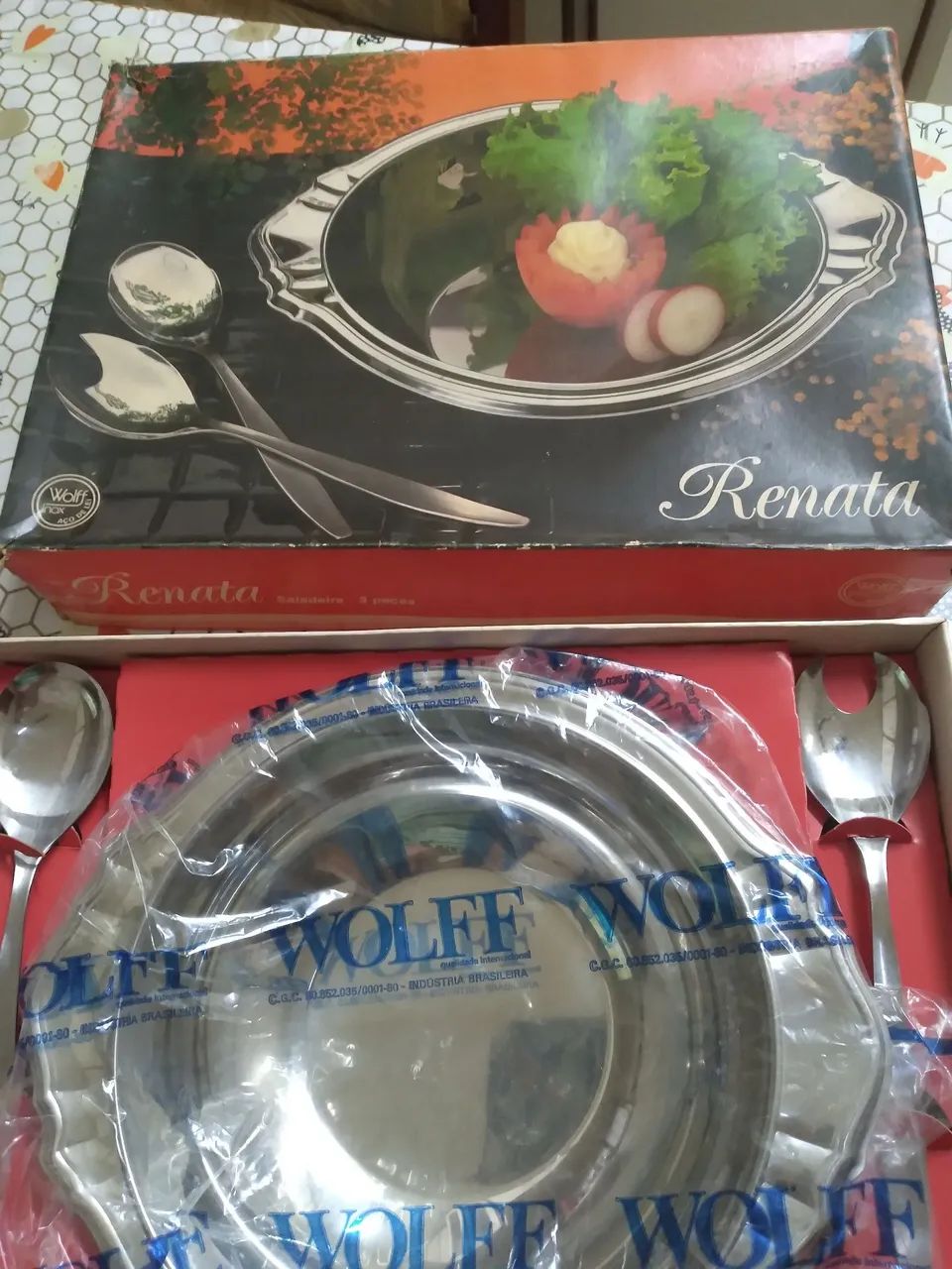 Conjunto para Salada em Aço Ipnox - Novo na caixa  - Foto 2