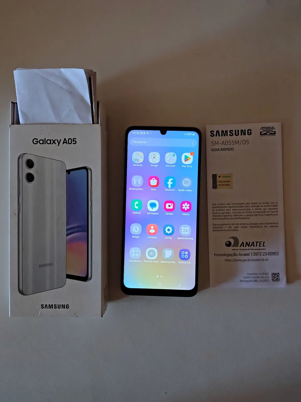 Samsung A05 128gb com nota fiscal, capa e carregador original.
