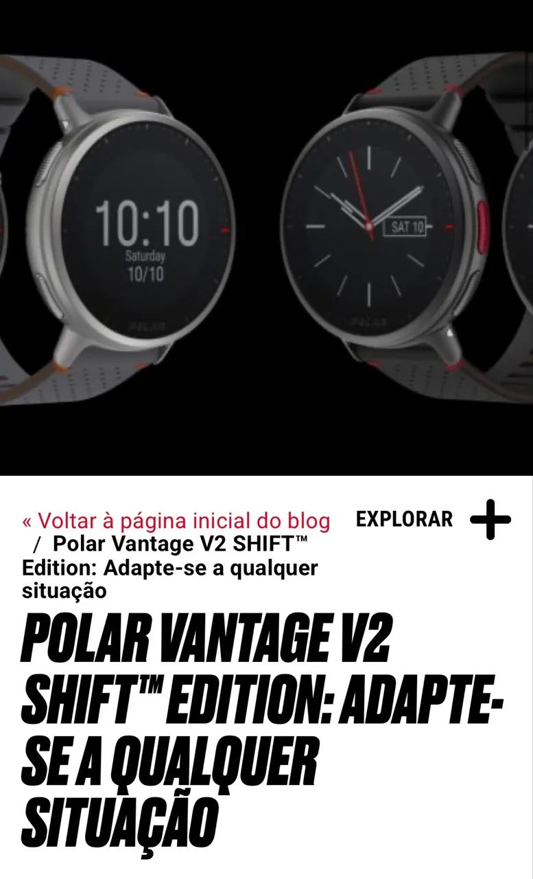 RELÓGIO POLAR VANTAGE V2 SHIFT EDITION - Foto 2