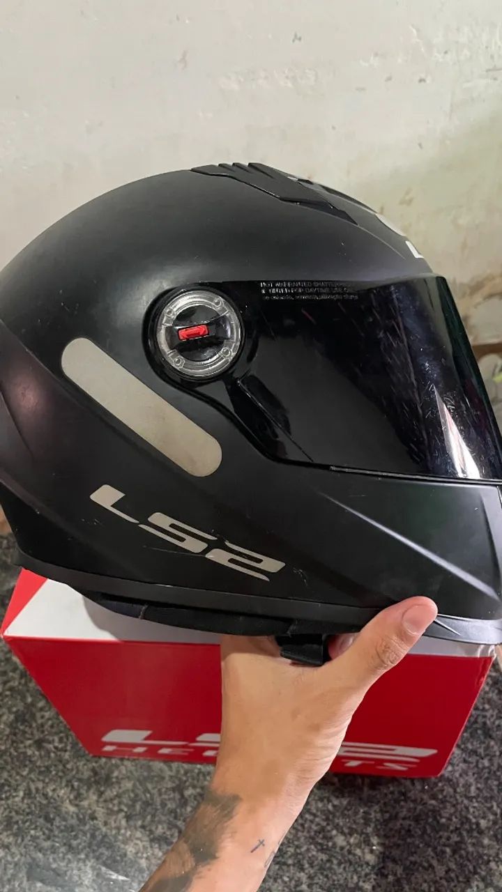 Capacete LS2 ff358 preto monocolor  - Foto 3