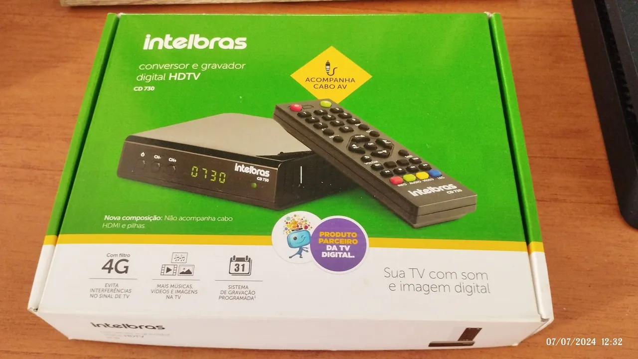 Conversor e Gravador Digital HDTV Intelbras CD 730