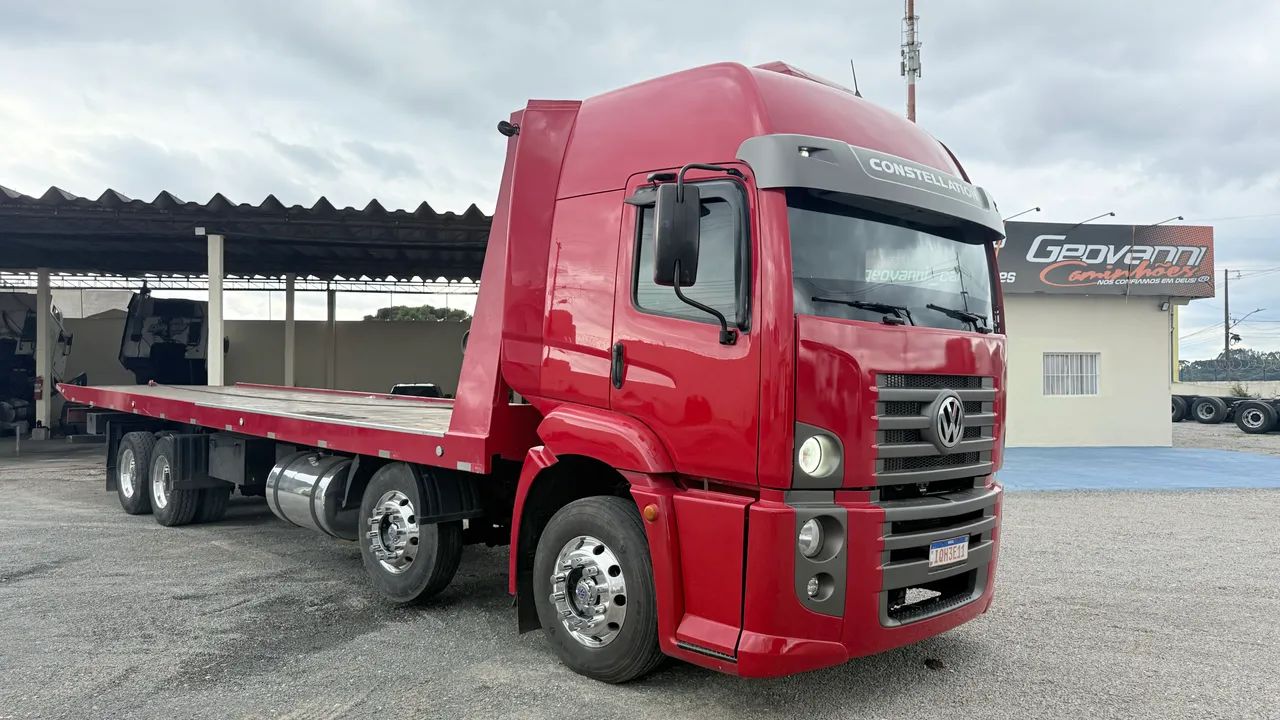 VW constellation 320 4 eixo com plataforma hidráulica nova  - Foto 11