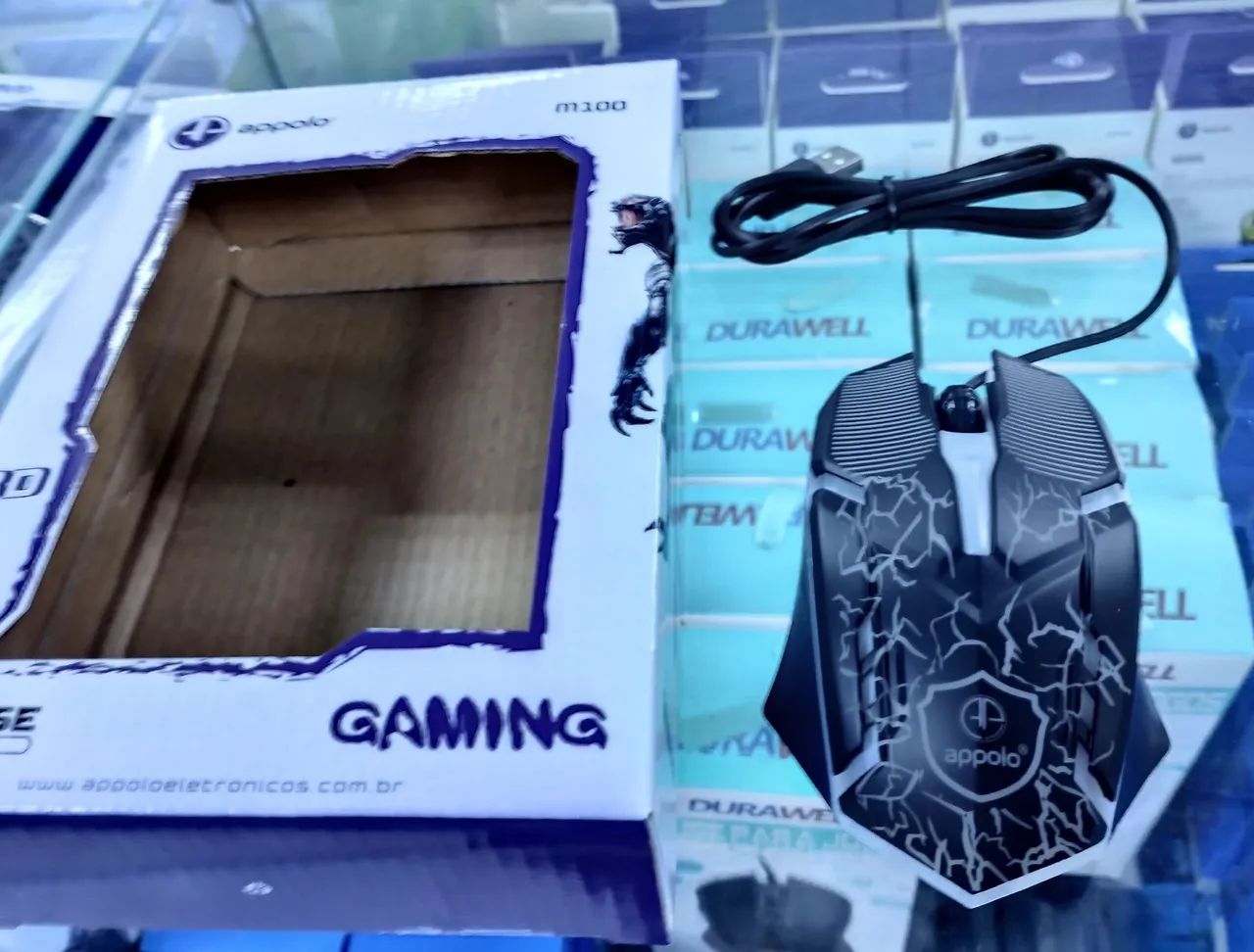Mouse com fio gaming m100 LED - Foto 2