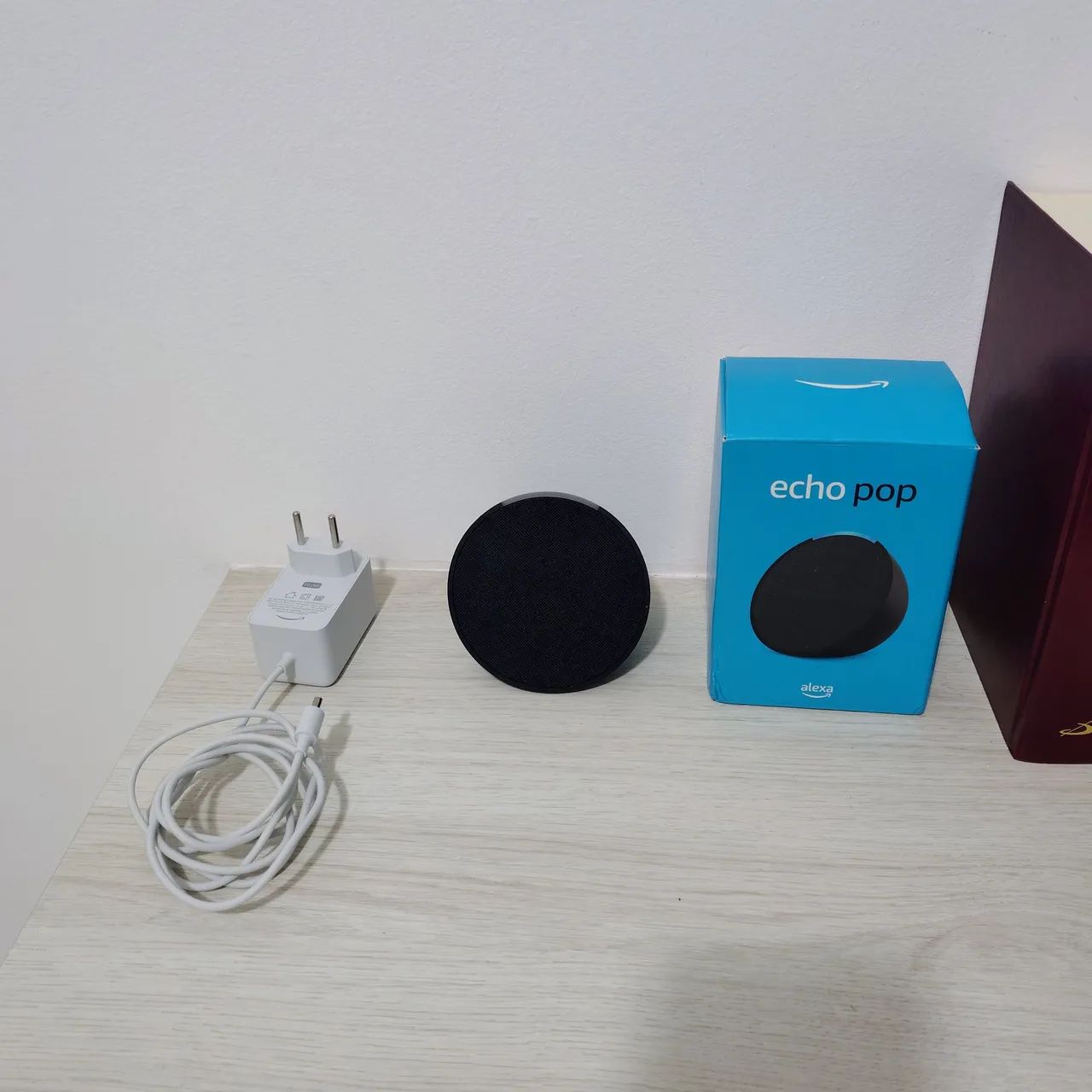 Amazon Echo Pop (1ª Geração) Preta - Completa na Caixa Original