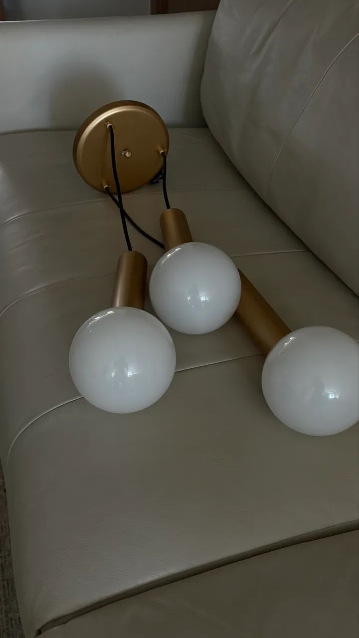 Lustre 3 globos  - Foto 3