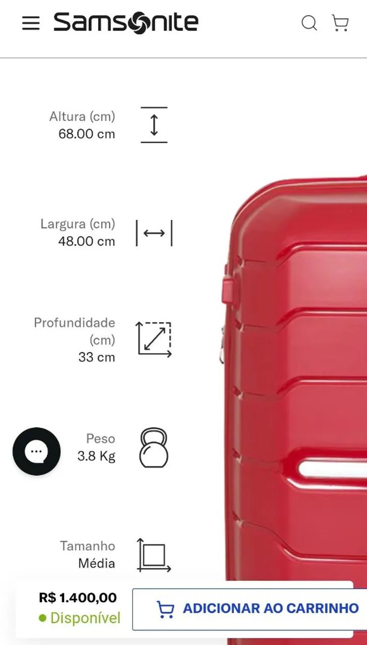 Mala samsonite octolite M NOVA AC CARTAO - Foto 4