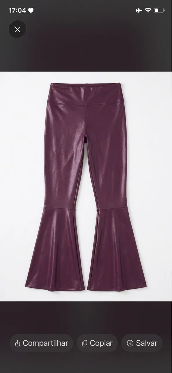 Calça flare feminina 