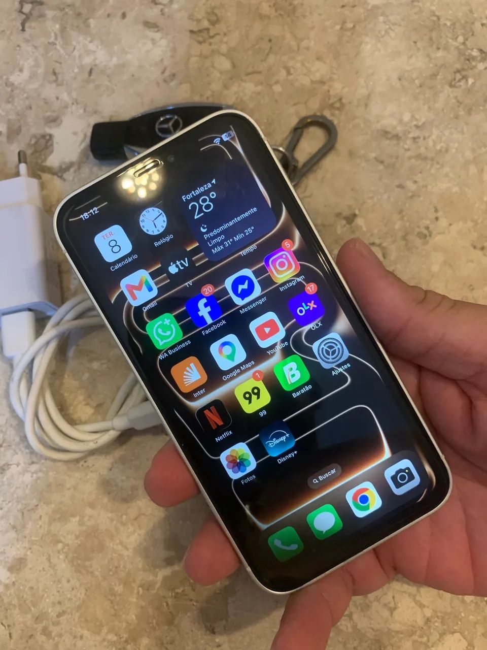 IPHONE XR TRANSFORMADO NO 17 PRO FUNCIONANDO PERFEITAMENTE  - Foto 2
