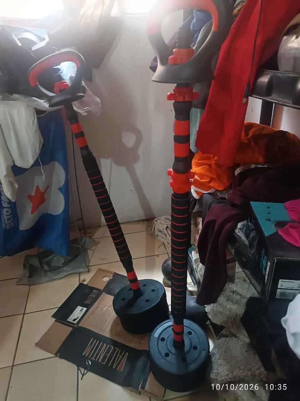 Halteres 15kg com jogos de variação 