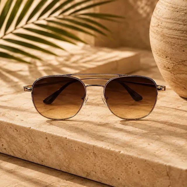 Óculos de Sol Flex Marrom Degradê