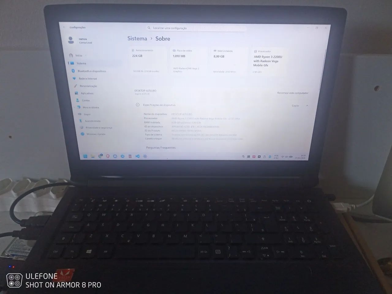 Notebook Acer aspire 3