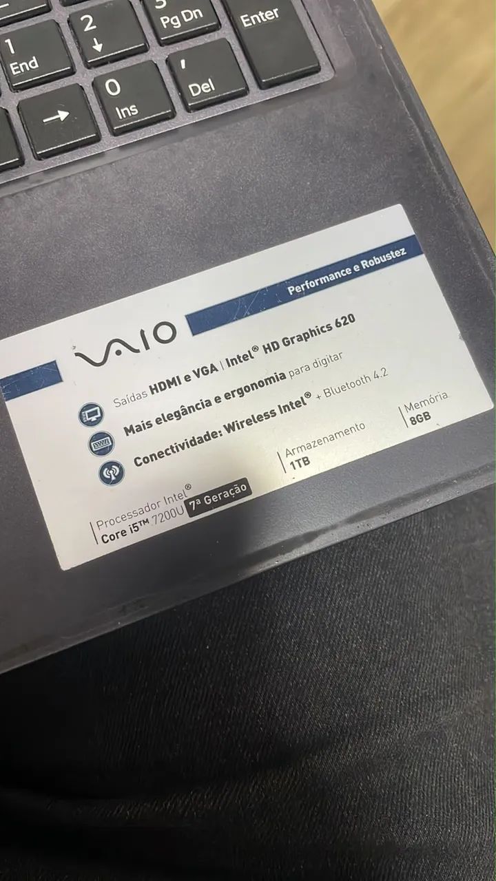 VENDO NOTEBOOK VAIO - Foto 2