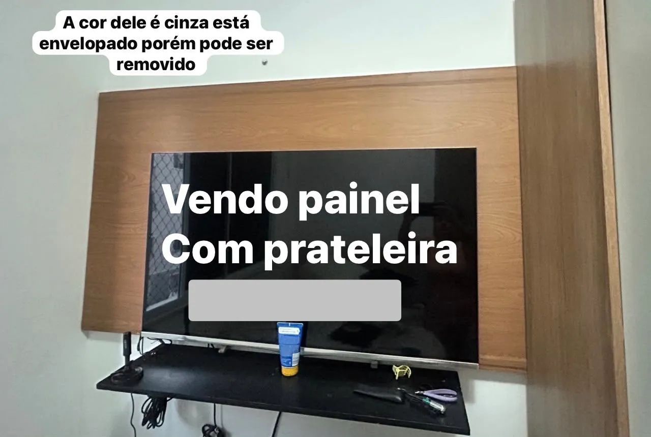 Painel completo com prateleira