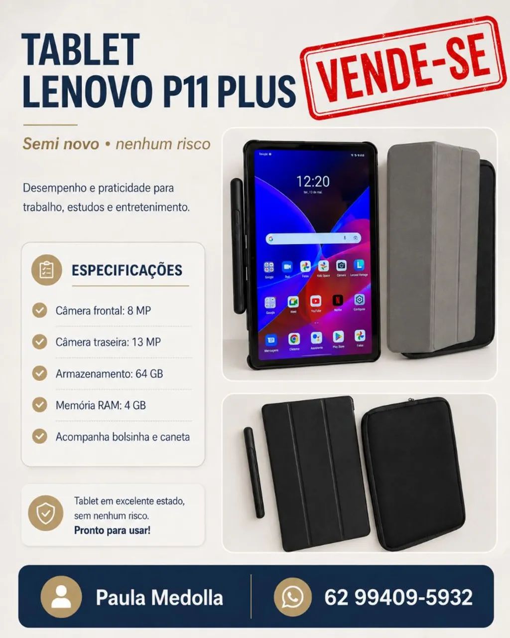 Tablet Lenovo P11 plus - Foto 3