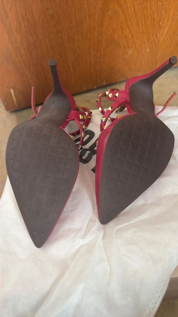 slingback parô tachas rosa 38 - Foto 3