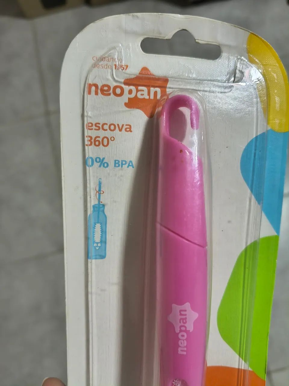 Escova de garrafa ou mamadeira 360°  - Foto 2