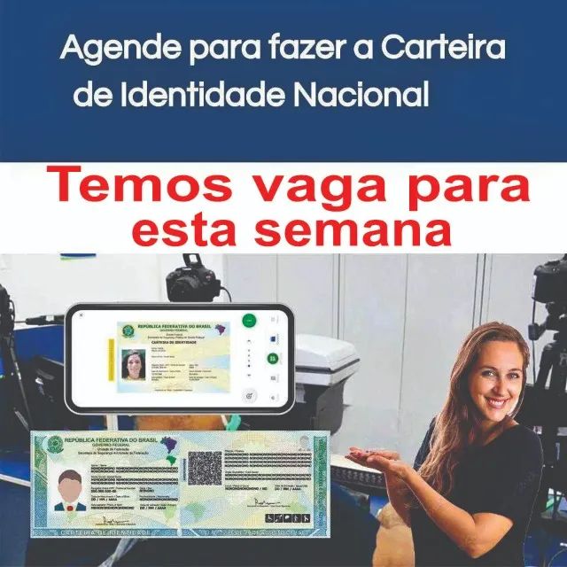 Agendamento da Nova Identidade - Temos Vagas Disponiveis para Esta Semana