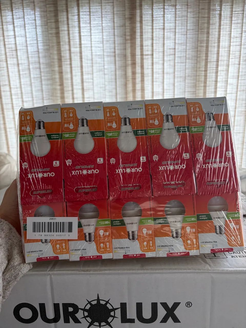 Kit com 10 lâmpadas led 9w ourolux - Foto 4