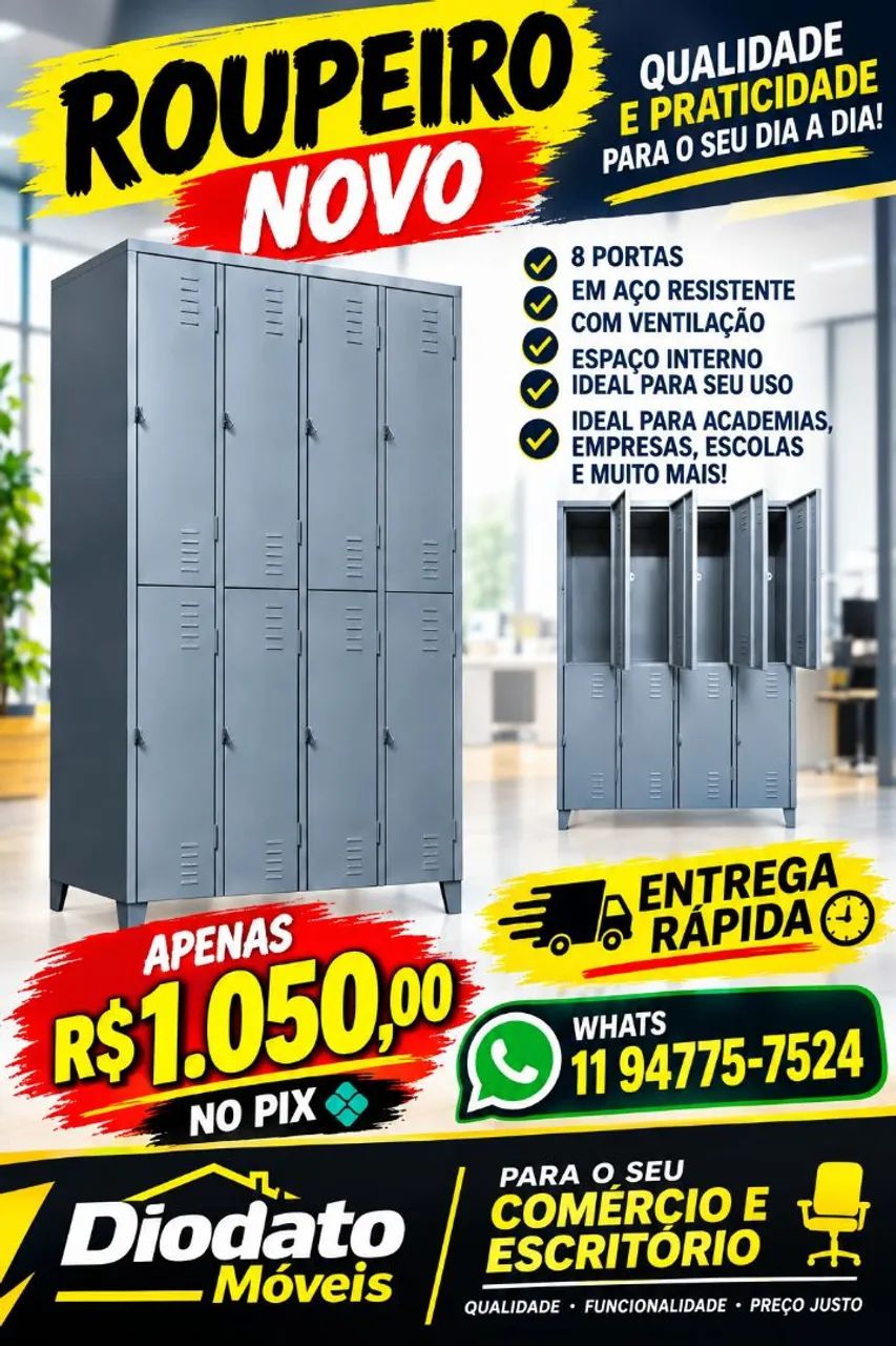 Roupeiro de aco obra  - Foto 5