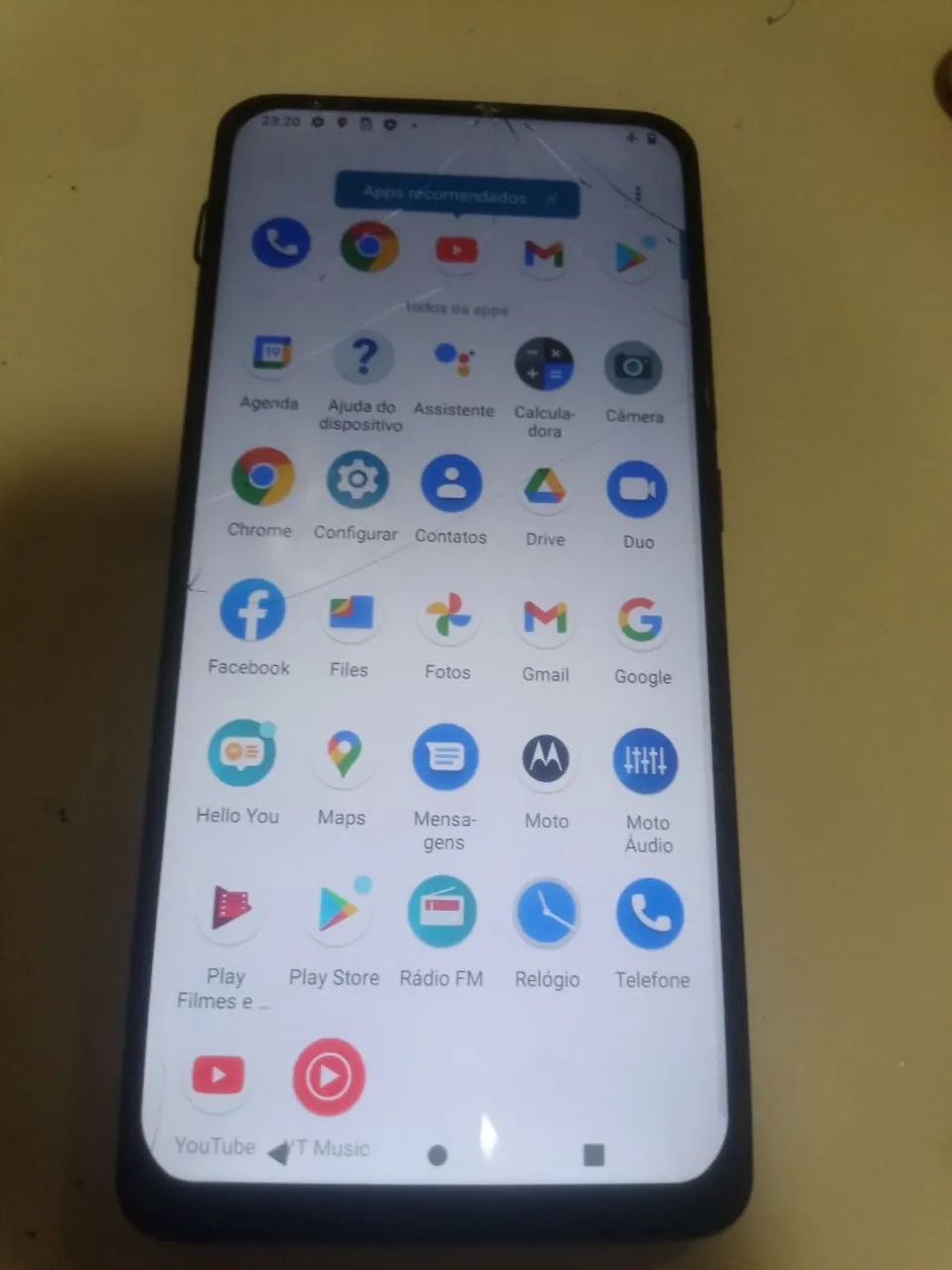 Moto One Hyper 128 gb com defeito  - Foto 3