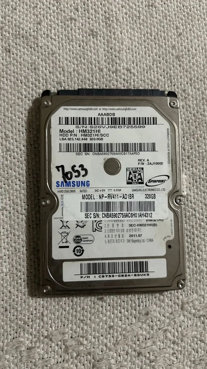 HD 320gb, SAMSUNG