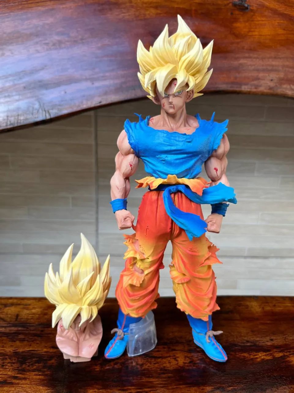 Action Figure Dragon Ball - Goku SJJ 27cm Com 2 Heads - Foto 2