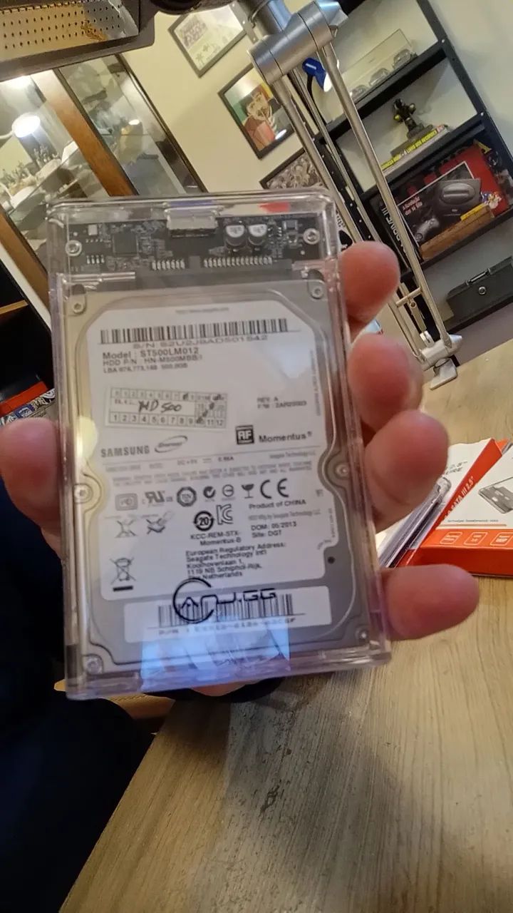 Par de HDs 500Gb e 320Gb + Case acrílico  - Foto 2