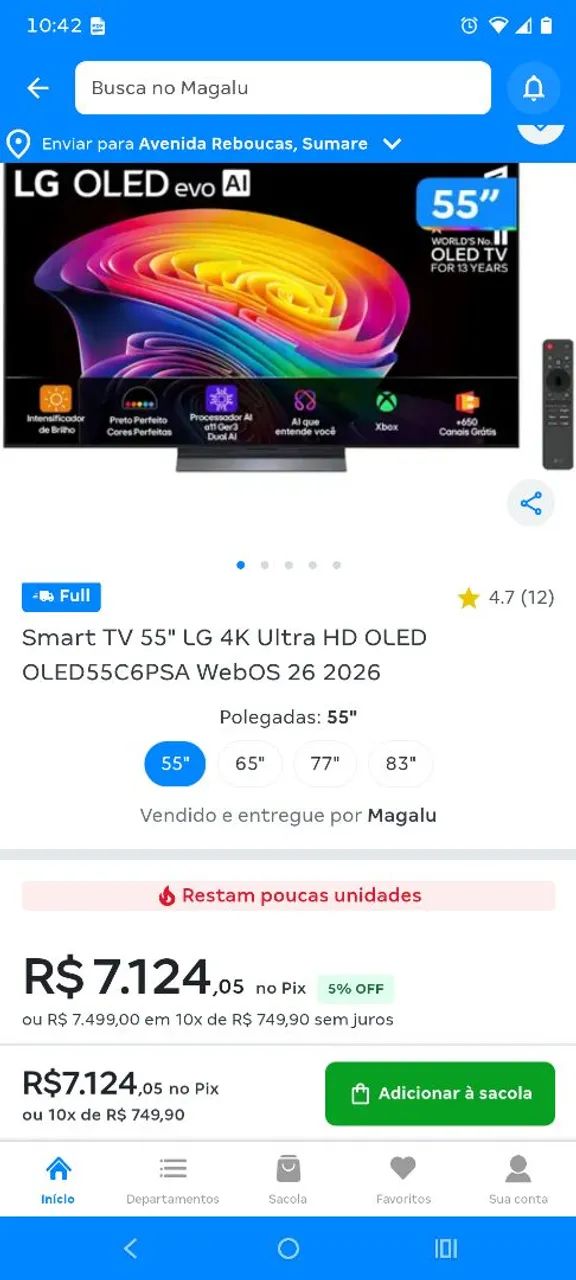  Tv LG OLED55C6PSA