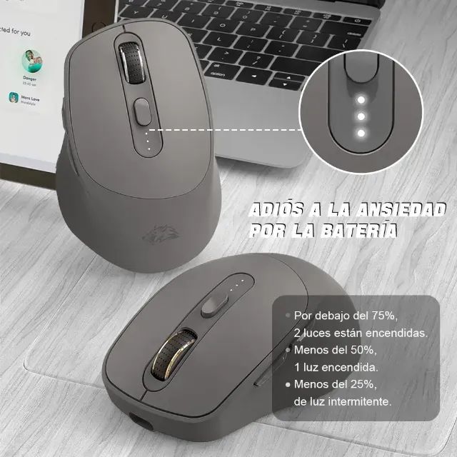 Mouse Sem Fio Recarregável Bluetooth - Foto 5
