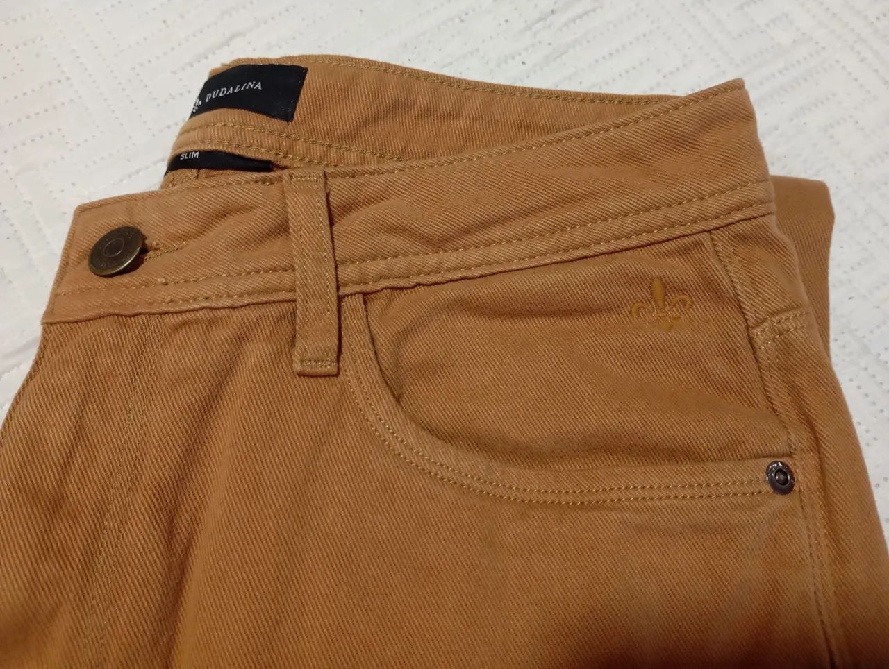 Calça Dudalina Marrom #40 Slim - Foto 3