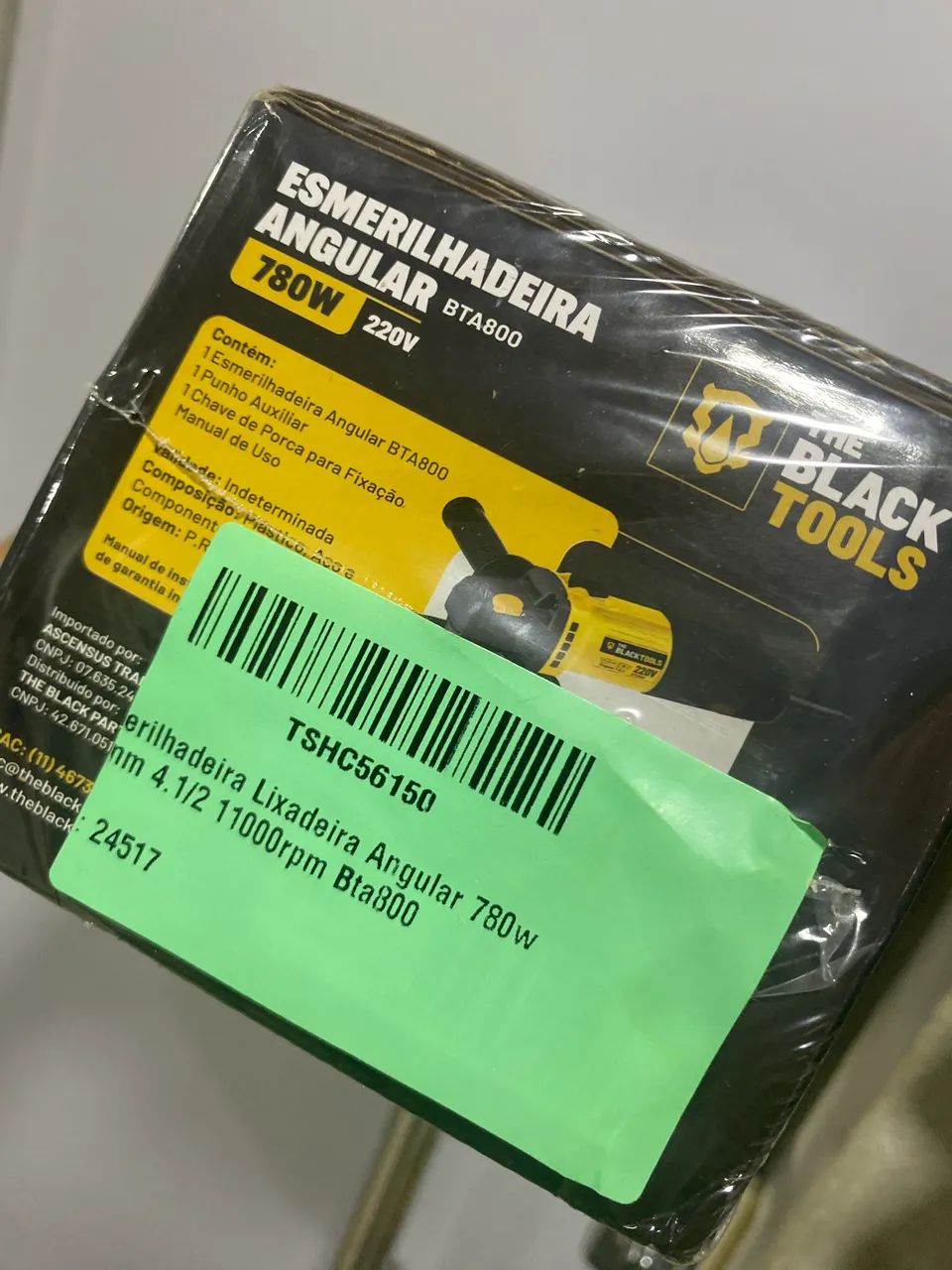 ESMERILHADEIRA ANGULAR THE BLACK TOOLS BTA800 - 780W - Foto 3