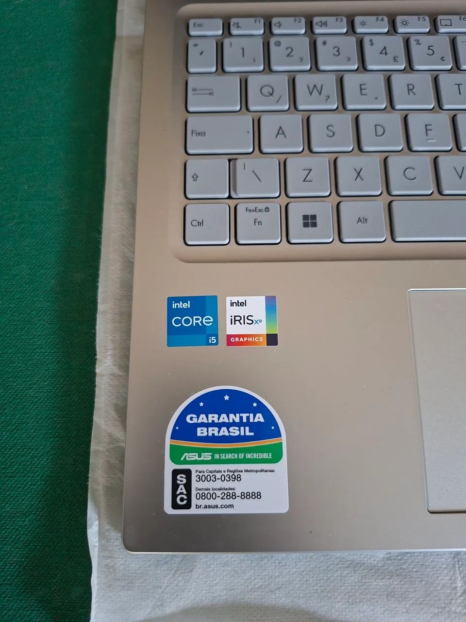 NOTEBOOK ASUS VIVO GO 15 - 512HD 8GB I5 - ZERADO 1 MÊS DE USO