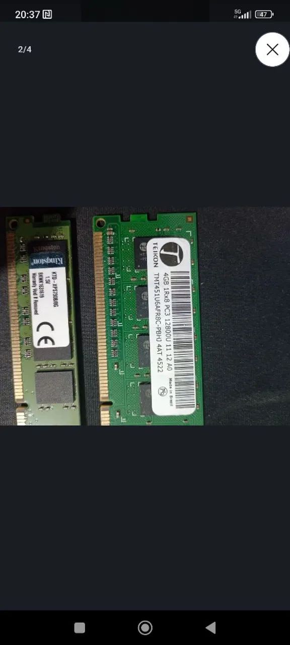 Memória ram ddr 3 