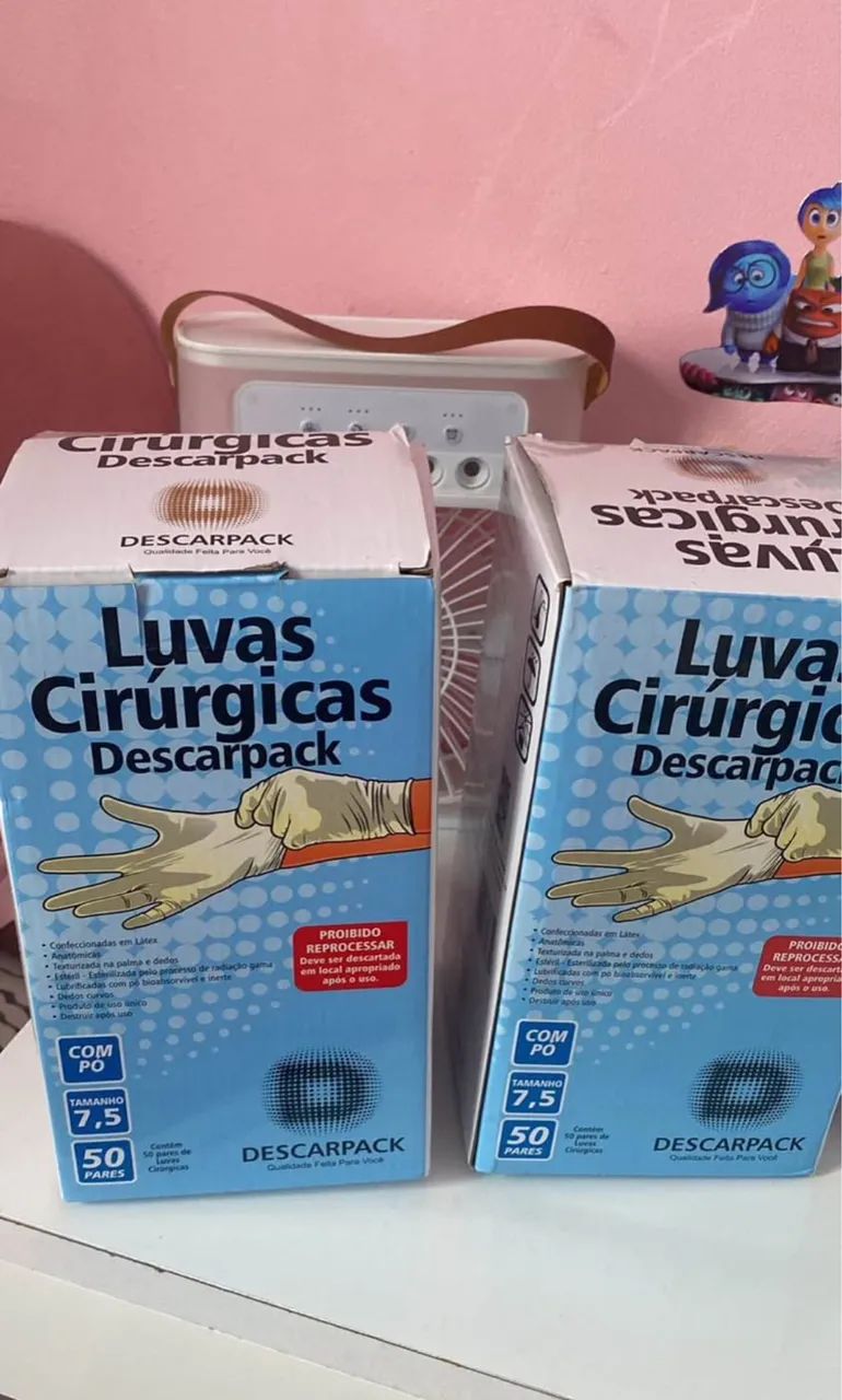 Luva estéril tamanho 7,5