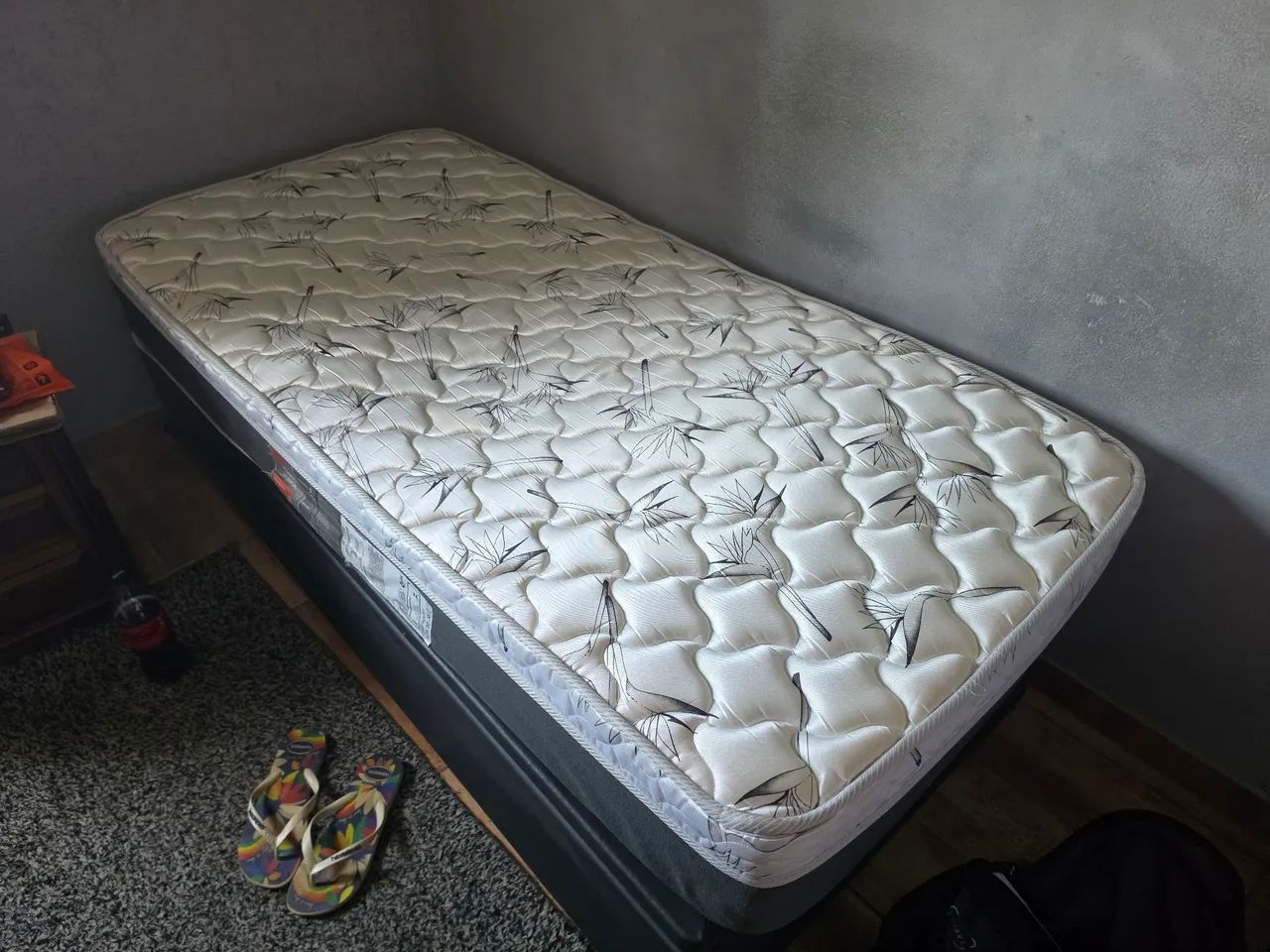 Cama box solteiro colchaocastor com bau - Foto 3