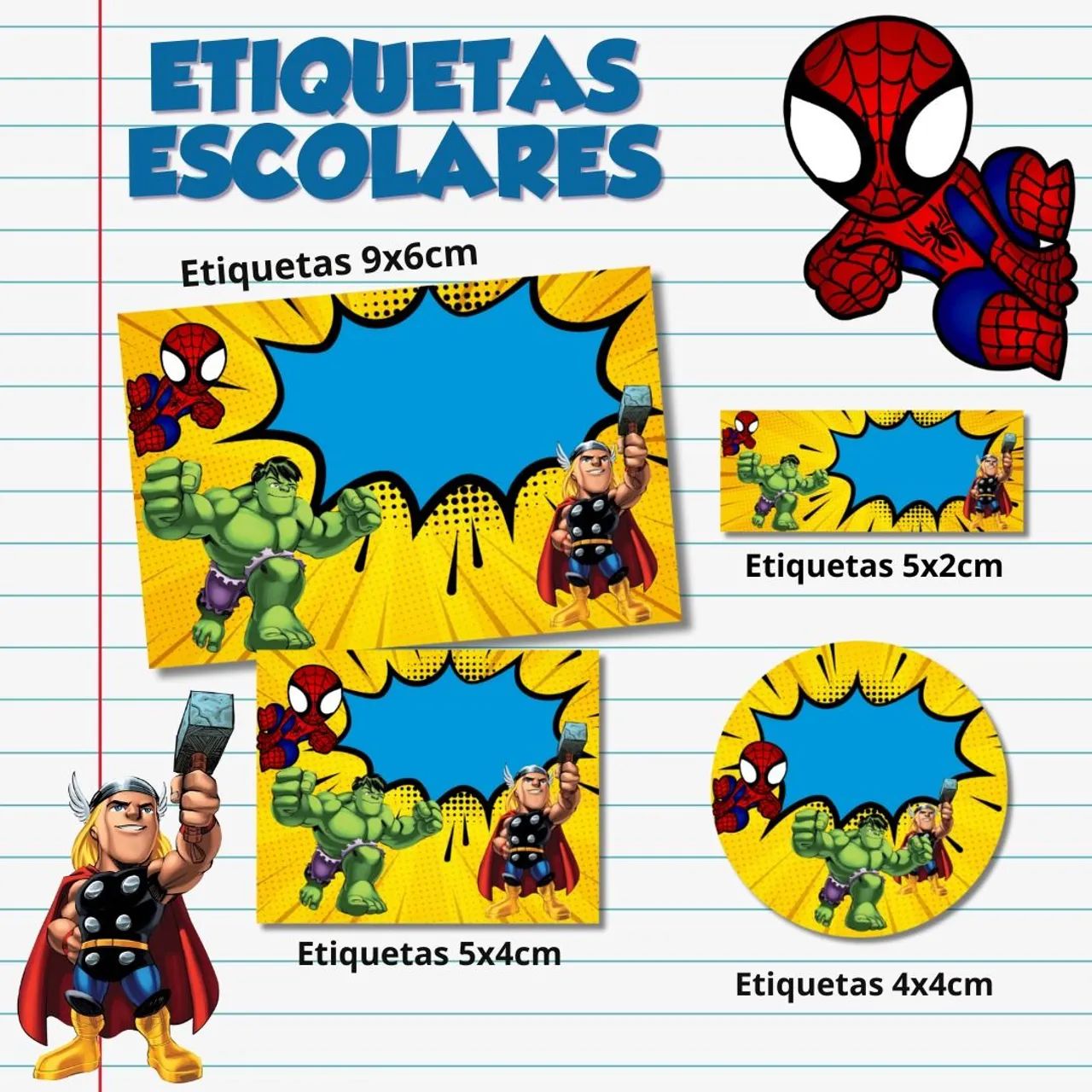 ETIQUETAS ESCOLARES 