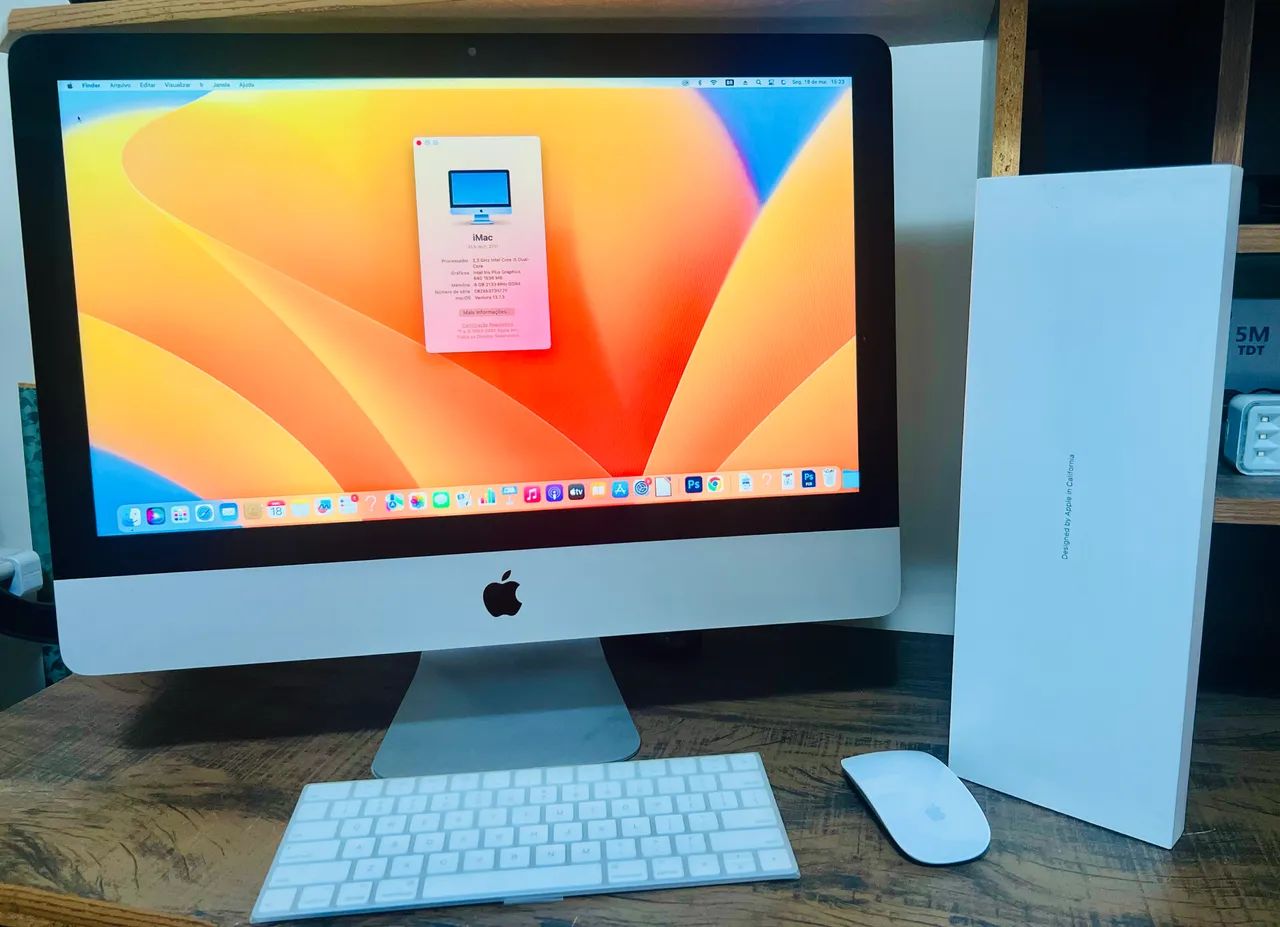Imac 2017 Core I5 8GB Hd 1tb Tela 21.5 - Original/Seminovo A1428