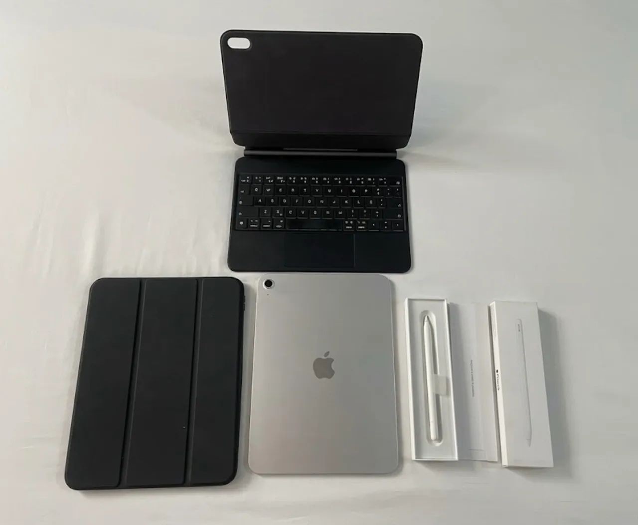 IPad 11 128gb + Apple pencil, capa teclado e capa protetora