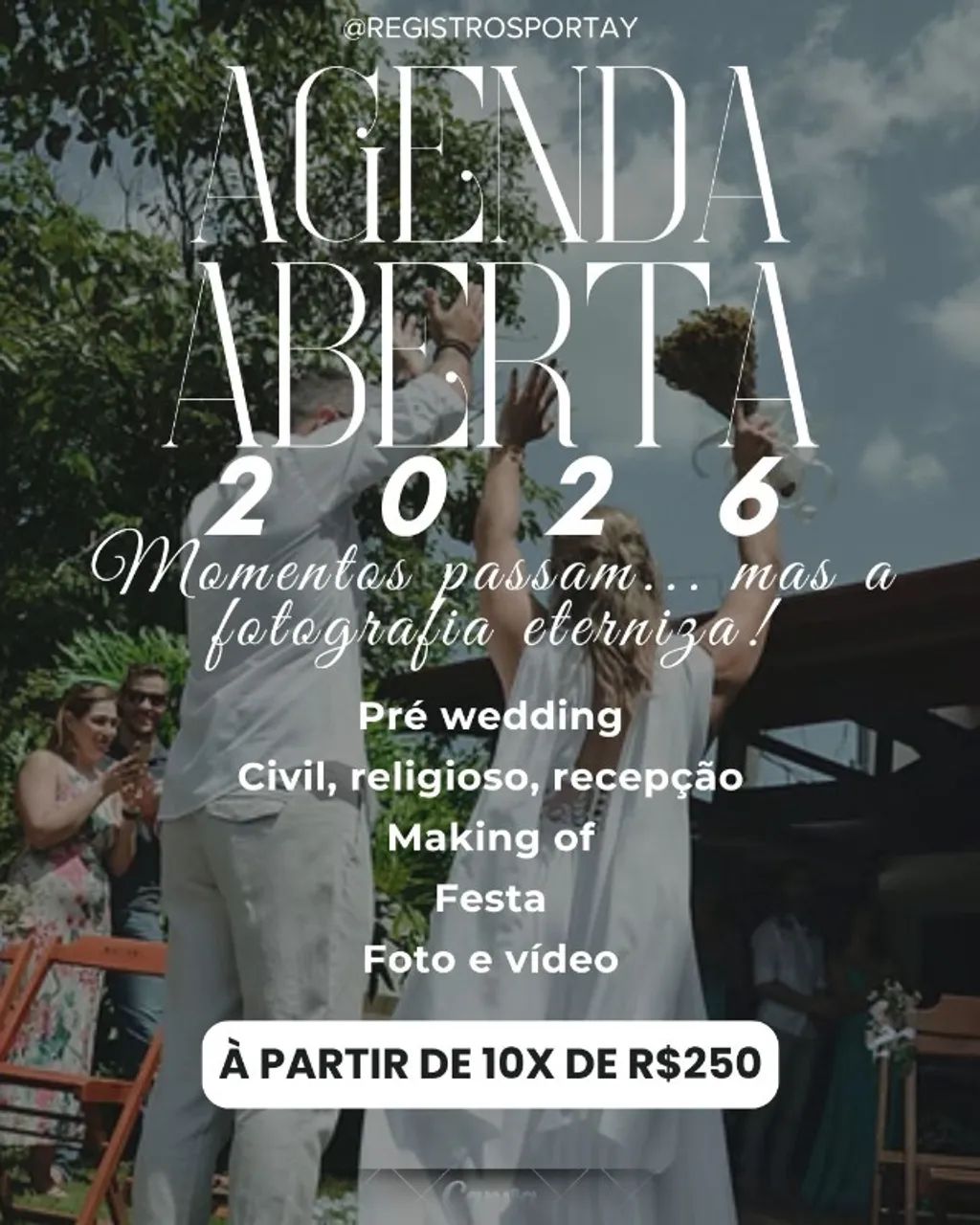 Cobertura fotográfica para casamento