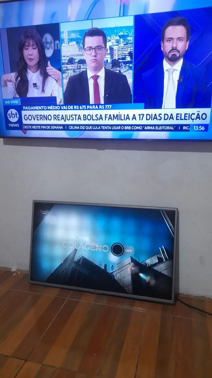 Troco Duas TVs por Uma de 65" - Foto 2