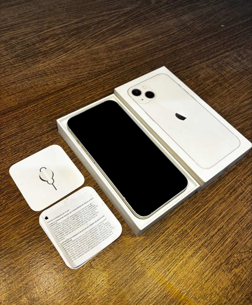iPhone 13 128GB Branco - Caixa e nota  - Foto 2
