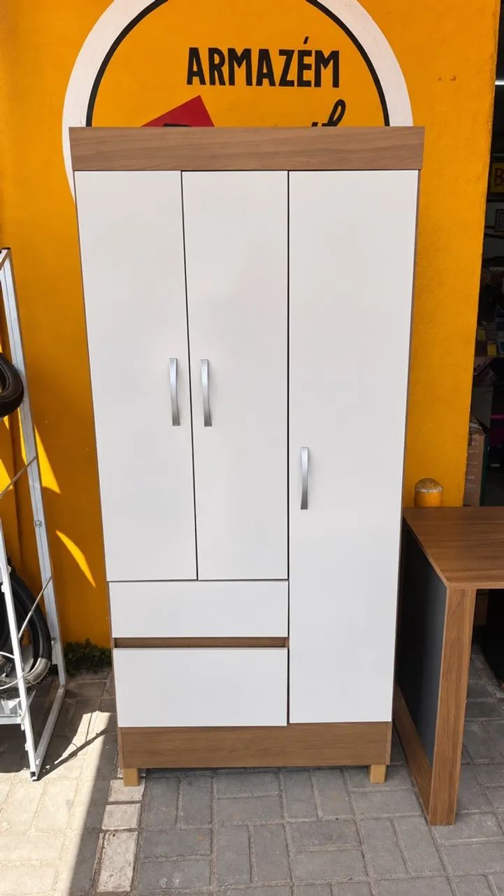 Guarda Roupa 3 Portas + 2 Gavetas 