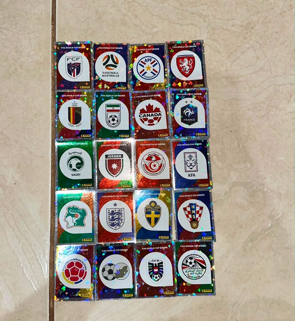 Figurinhas da copa 10 reais