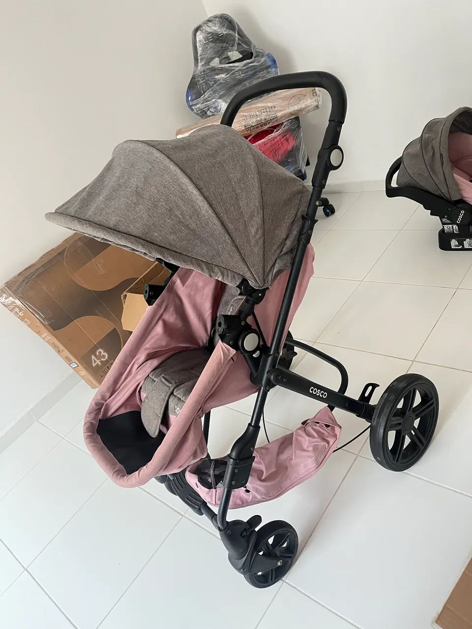 Carrinho+bebê conforto - Foto 5