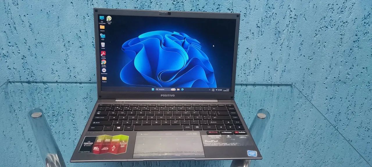 Notebook Lenovo + Teclado e mousse da Multilaser  - Foto 4