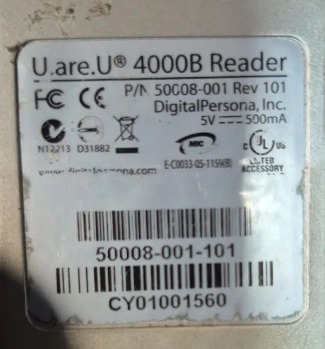 Leitor Biometrico Digital Persona 4000b - Foto 2