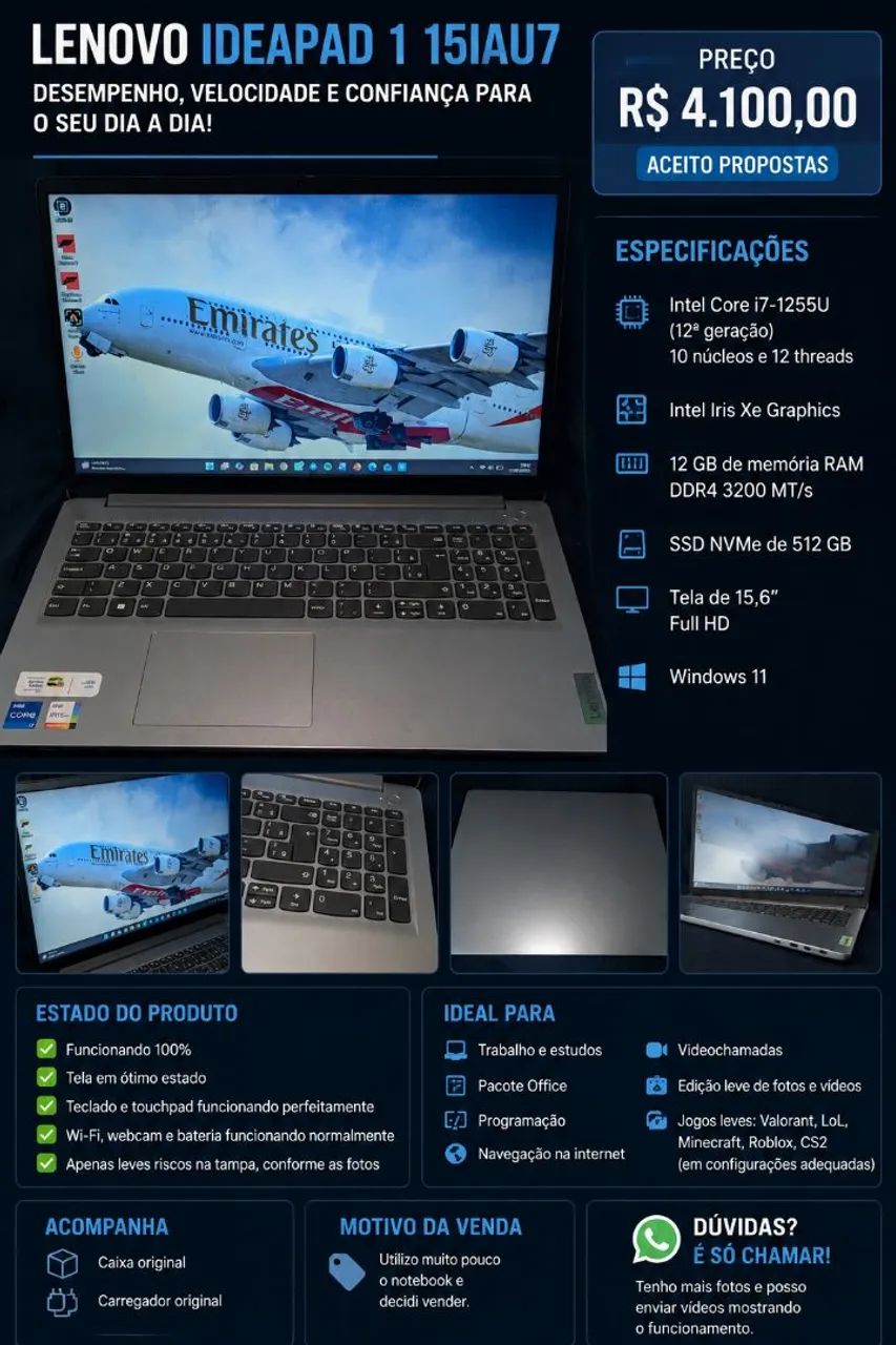 Notebook Lenovo IdeaPad 115IAU71