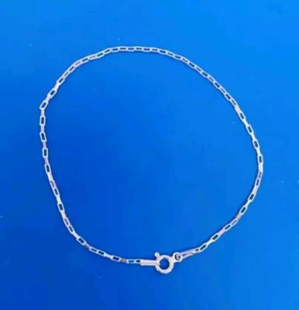 Pulseira fininha 18,5cm Prata 925 legítima  - Foto 2