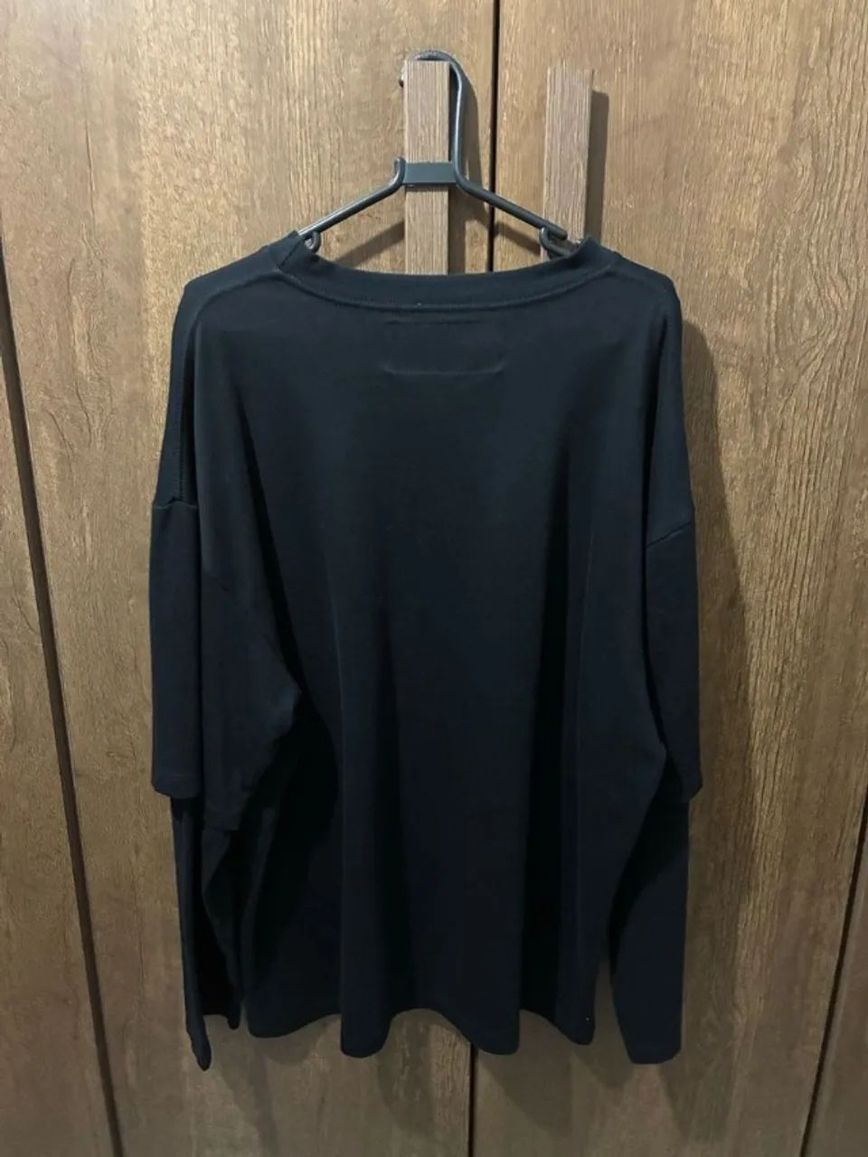 camiseta boxy sample qca preta manga comprida - Foto 2