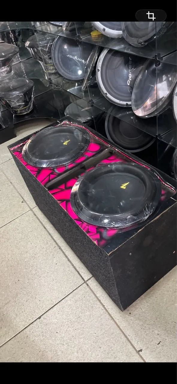 02 grave zetta 600 RMS + caixa.